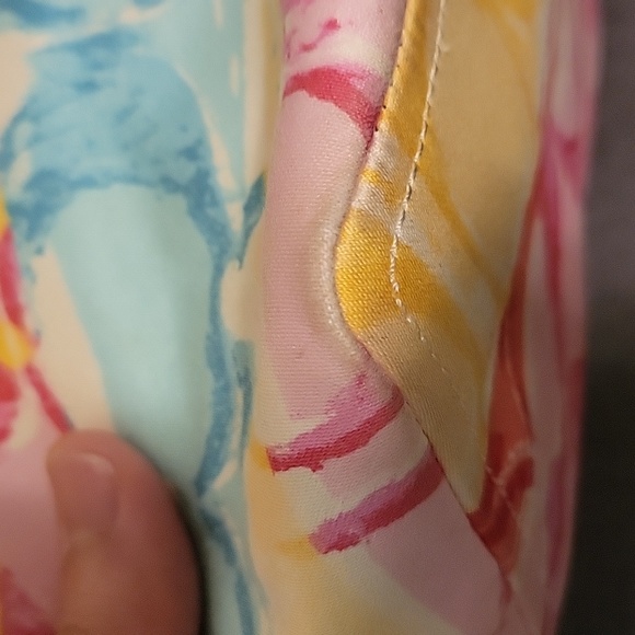 Coach Signature Multicolor Satin Leather Tote - Picture 5 of 12